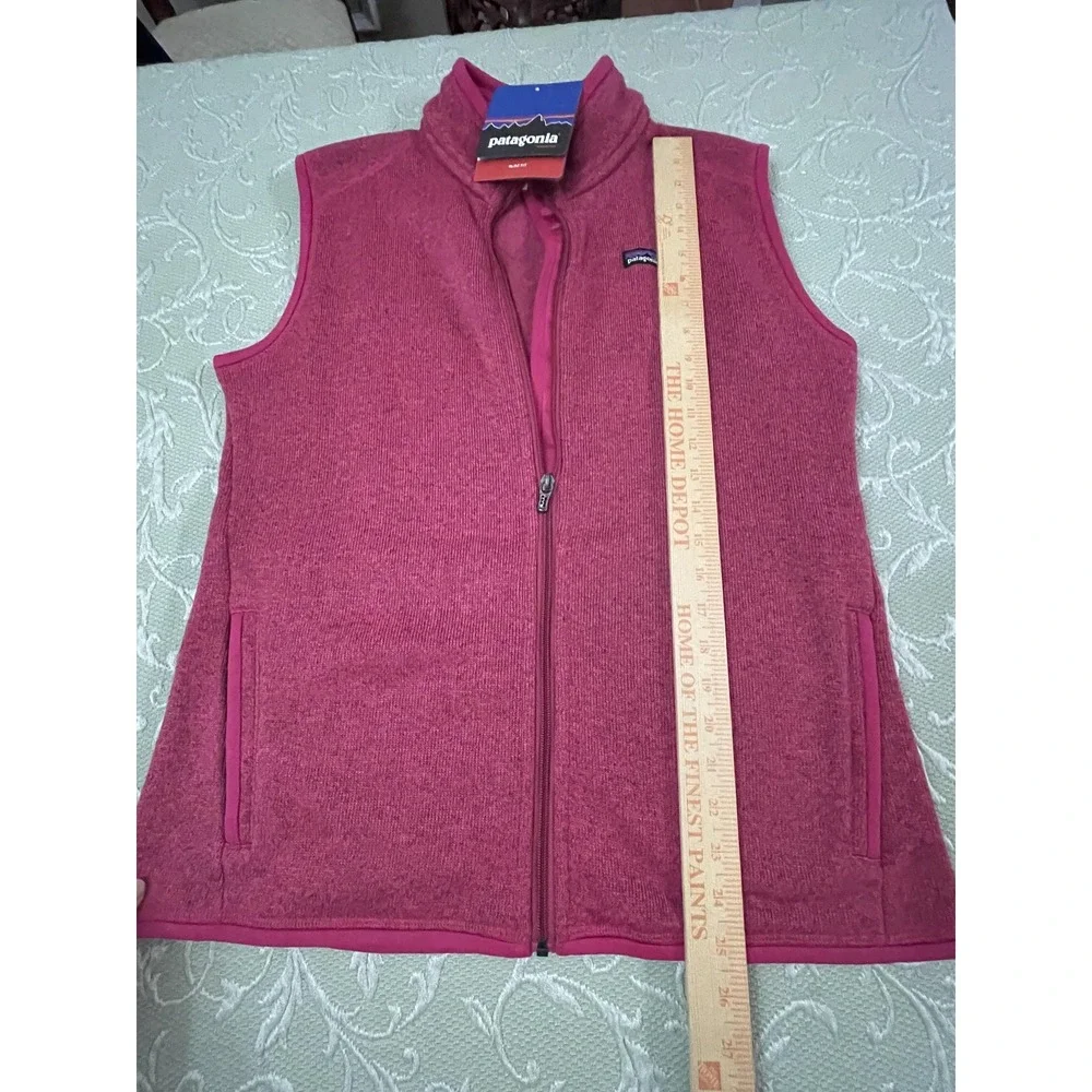 Patagonia Better Sweater Vest Womens XL Pink Full Zip Fleece Slim Fit Outdoor - Picture 12 of 16